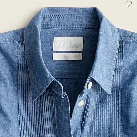 J. Crew Tuxedo Chambray Shirt - Picture 2 of 6